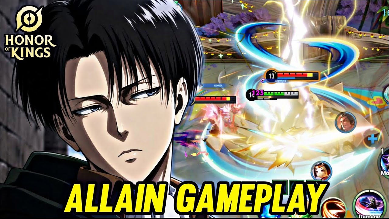 HOK : ALLAIN/LEVI GAMEPLAY | IN CLASH LANE - HONOR OF KINGS backdrop