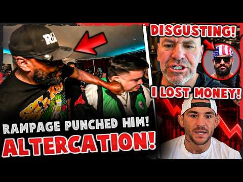 Dana White GOES OFF on Josh Hokit! Rampage Jackson PHYSICAL ALTERCATION! Dustin Poirier LOST MONEY! backdrop