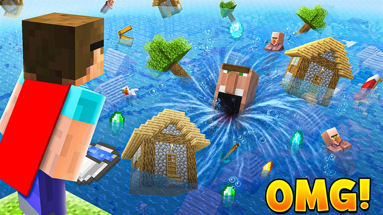 Why I Flooded My Entire World in Minecraft!? background