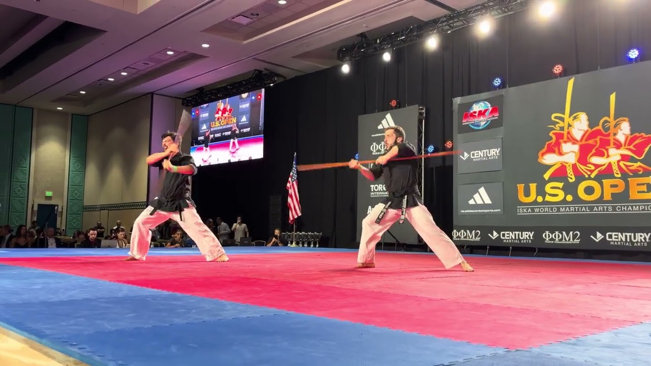 The Brumme Brothers Synchronized Traditional Weapons ISKA World Championship backdrop