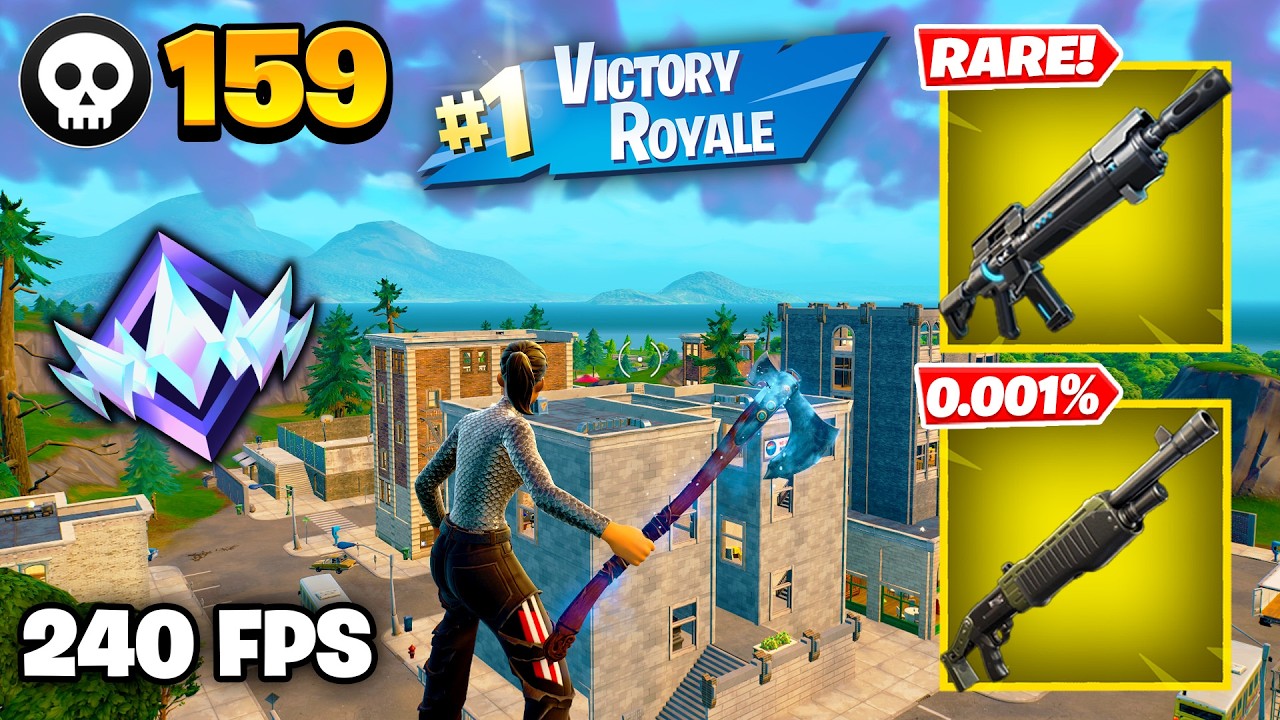 159 Elimination "RANKED RELOAD" Gameplay Wins (Fortnite Chapter 7 Keyboard & Mouse) background