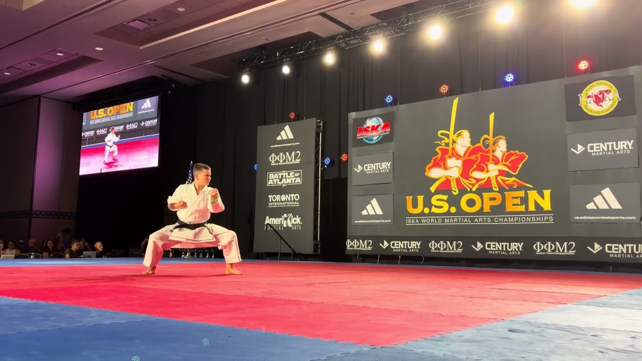 Rocco Siciliano 13 & Under Boys Traditional Forms ISKA World Championship - US Open 2026 backdrop