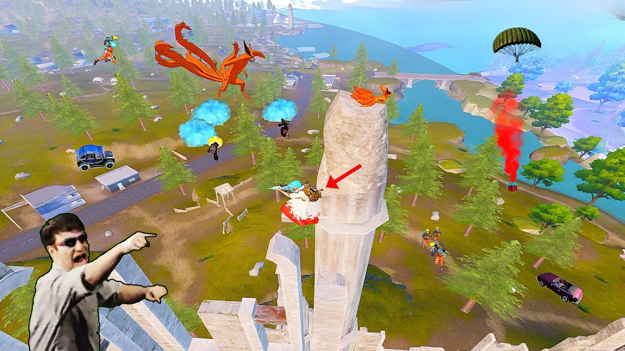 Only 0.0001% knows this place 😱 PUBG FUNNY MOMENTS 🤣 New Mode - Naruto x PUBGM background