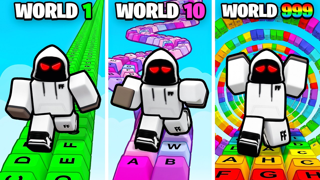 Completing EVERY WORLD In Roblox Keyboard Escape! backdrop