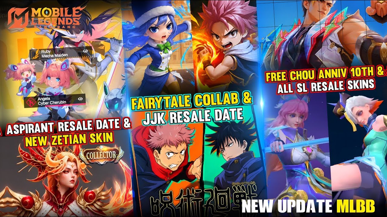 10 RESALE SL AUGUST, FAIRYTALE COLLAB, JJK & ASPIRANT RESALE DATE RELEASE, ZETIAN COLLECTOR SKIN backdrop
