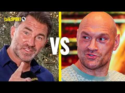 "What's The Matter With You?" Eddie Hearn RIDICULES Tyson Fury for Anthony Joshua 'pringles' jibe background