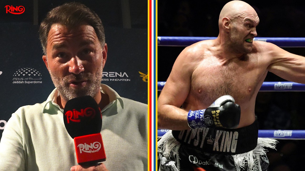"TYSON FURY ISN'T LOOKING GOOD!" Eddie Hearn BLASTS Fury vs Wach Ahead of Anthony Joshua Fight background