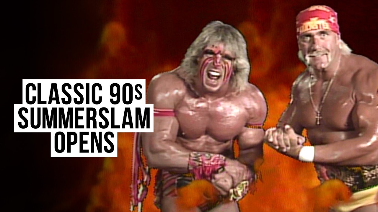 Classic 90s SummerSlam opens | Turn up the HEAT! background
