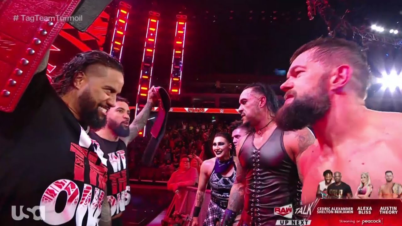 The Usos confronts The Judgment Day - WWE RAW 1/9/2023 background