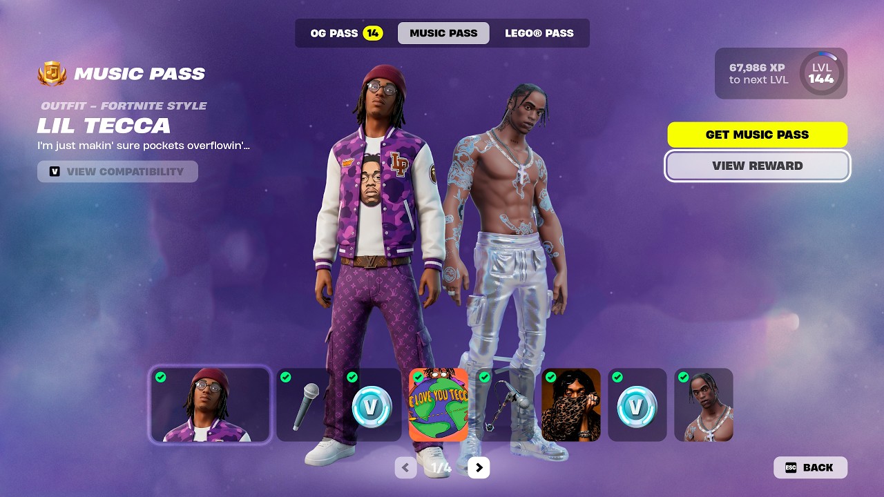 Newest FESTIVAL PASS in Fortnite! (Travis Scott Updates, Lil Tecca Event, Free Rewards) backdrop