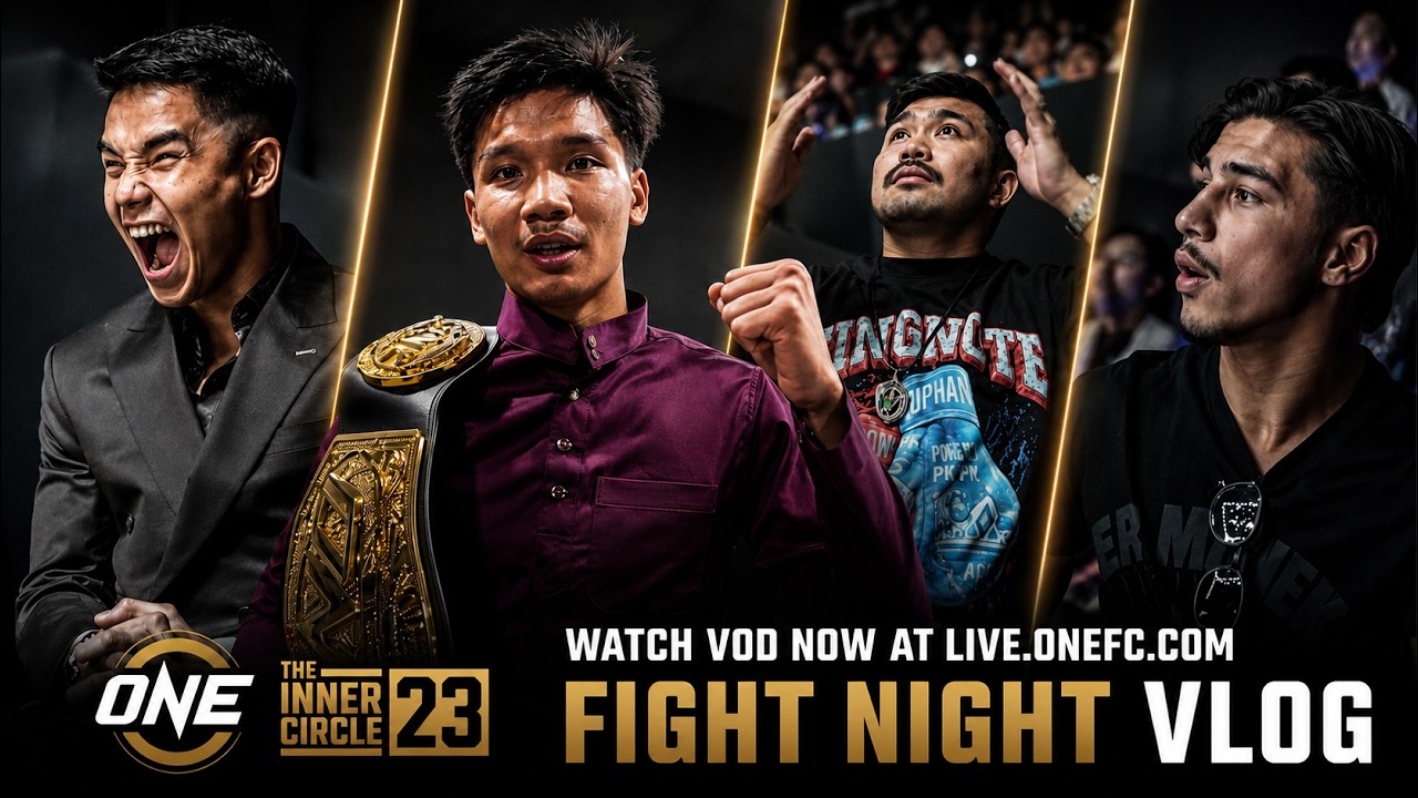UNREAL SCENES 🇲🇾👏 Aliff Makes HISTORY Ft. Prajanchai, Jojo & Ramadan | #TheInnerCircle23 Vlog background