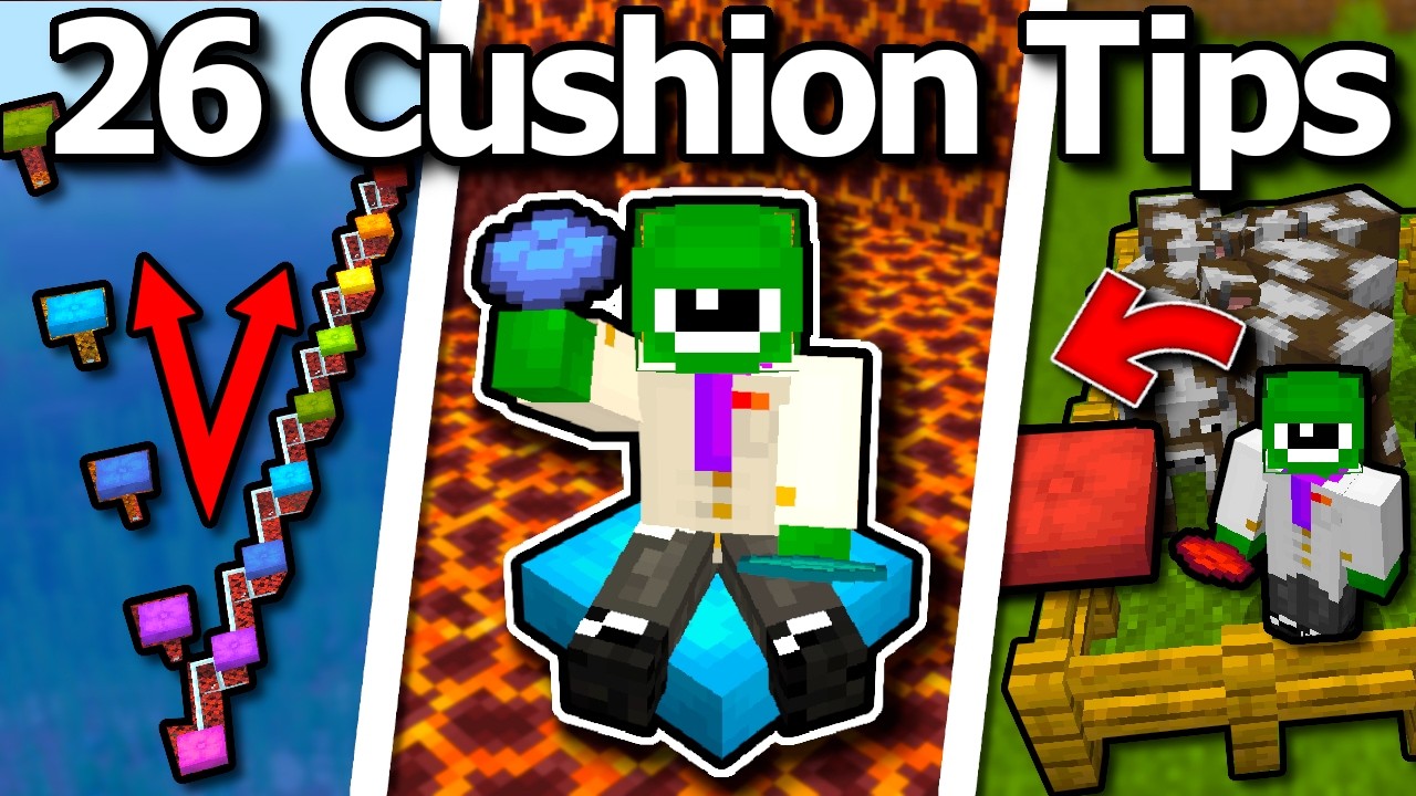 26 Cushion Tips & Tricks In Minecraft 26.3 background
