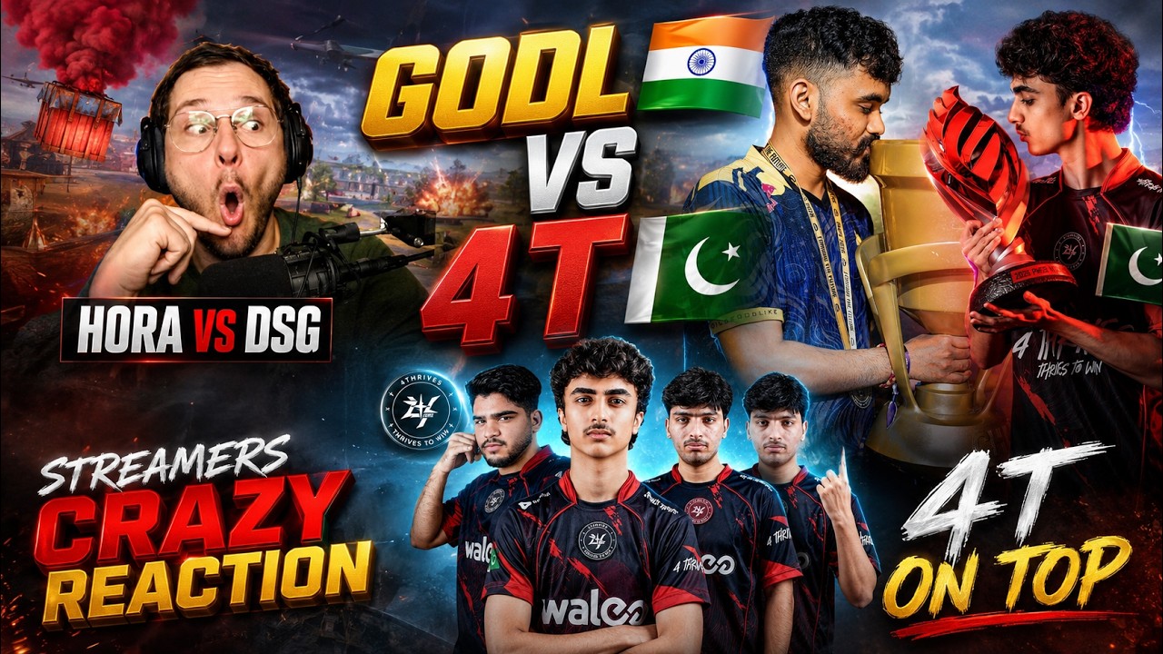 GODL, AURORA VS 4T π HORA VS DSG π₯΅ STREAMERS CRAZY REACTION FT. MAXMAN NOCKI IFLICKS
