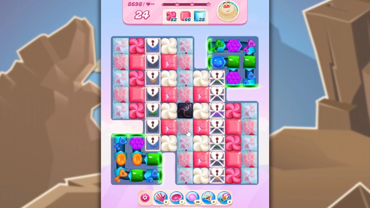 Candy Crush Saga LEVEL 8698 NO BOOSTERS (new version)🐟☑️