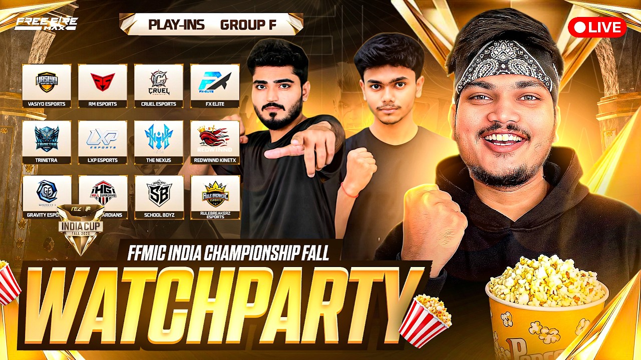 LIVE🔴 TEZ FFMIC 2026 Fall | Play-Ins Day 6 | Group F background