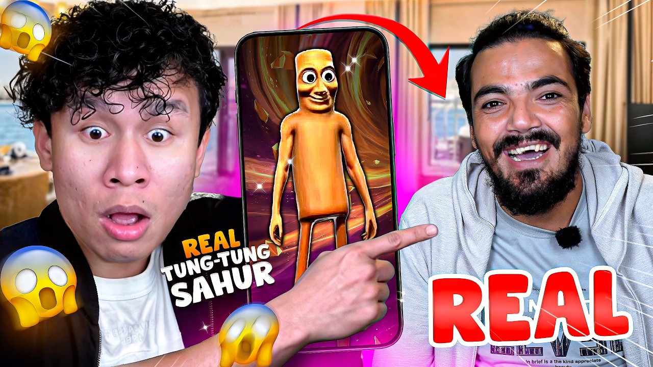 Tonde Gamer Met Real Life Tung Tung in Free Fire đ€ backdrop