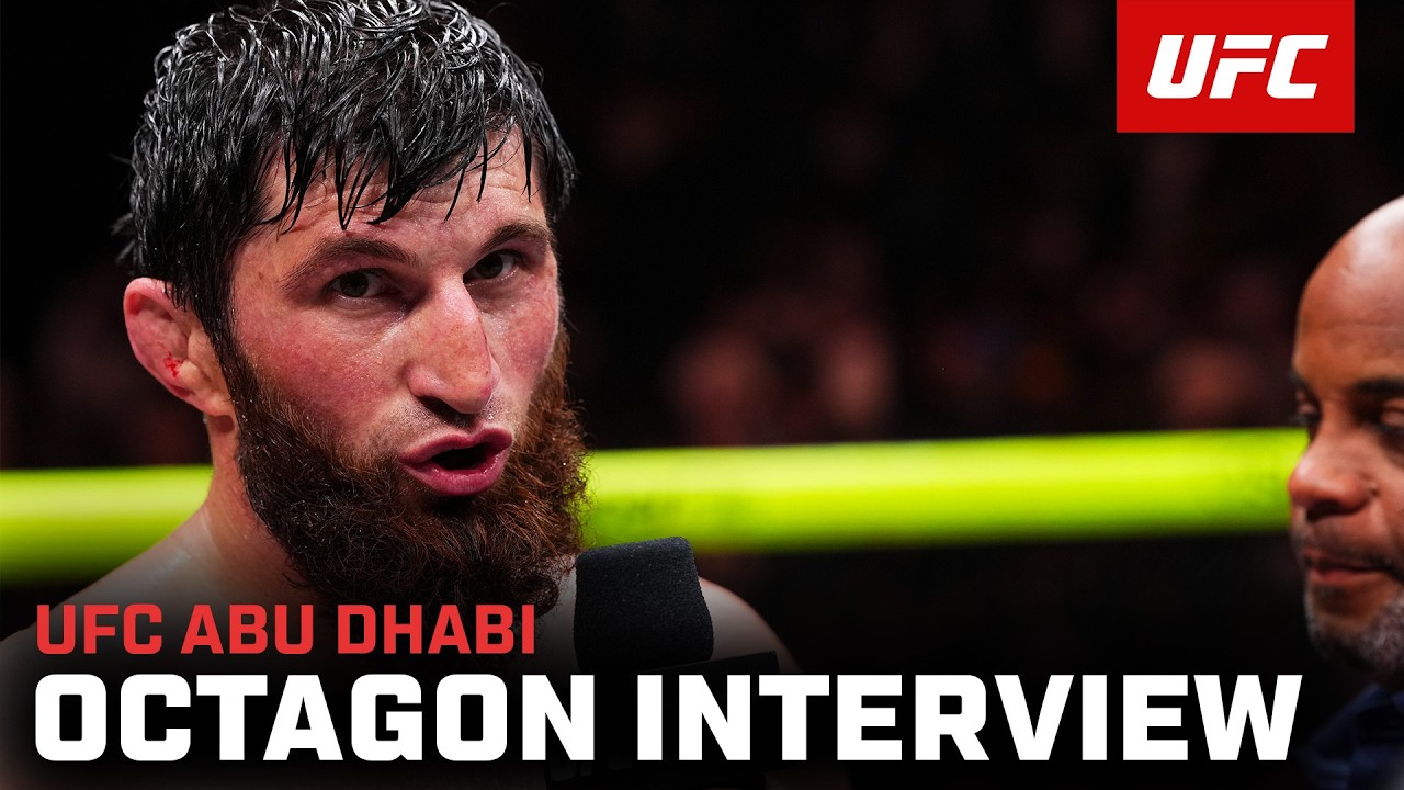Magomed Ankalaev Octagon Interview | UFC Abu Dhabi background