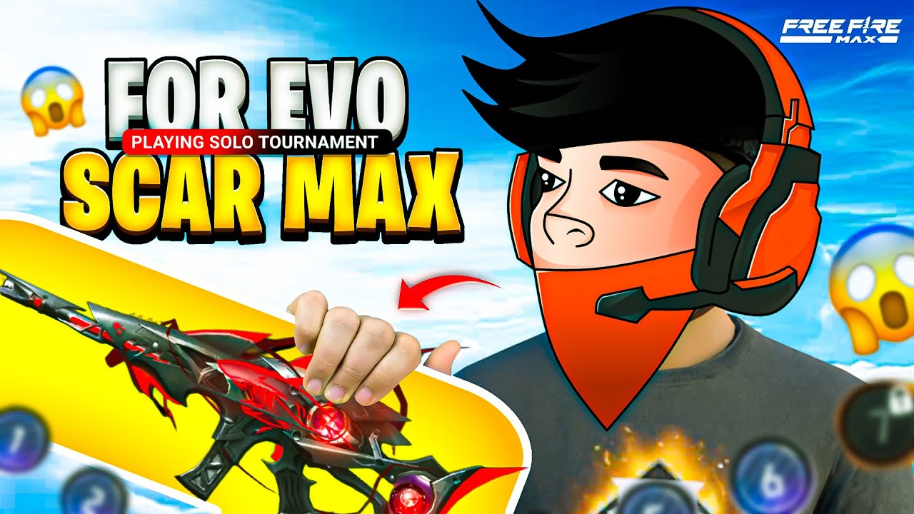 Playing Free Fire Solo Tournament ☠️| For Rare Evo Scar Max 🔫| Shreyash!op background