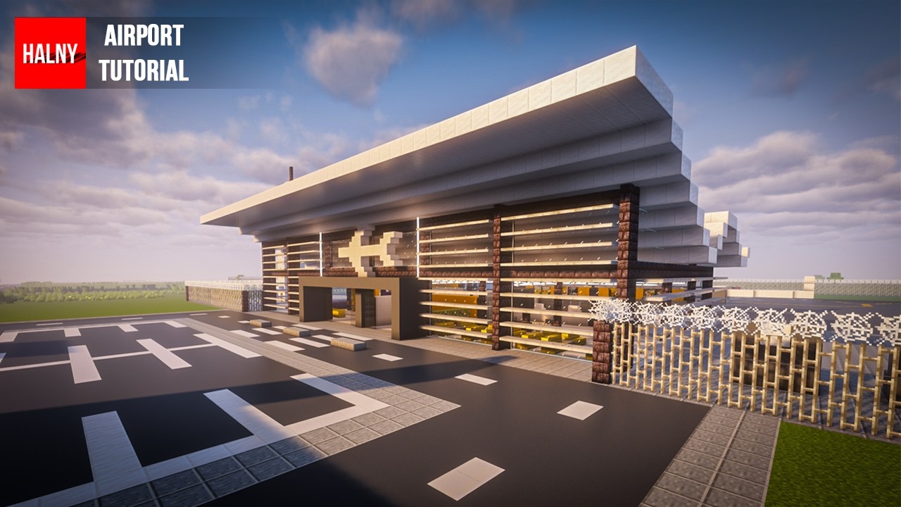 How to build an airport in minecraft background