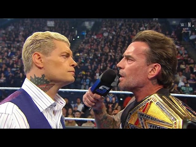 Cody Rhodes & CM Punk segment _ WWE Smackdown 24 July 2026 background