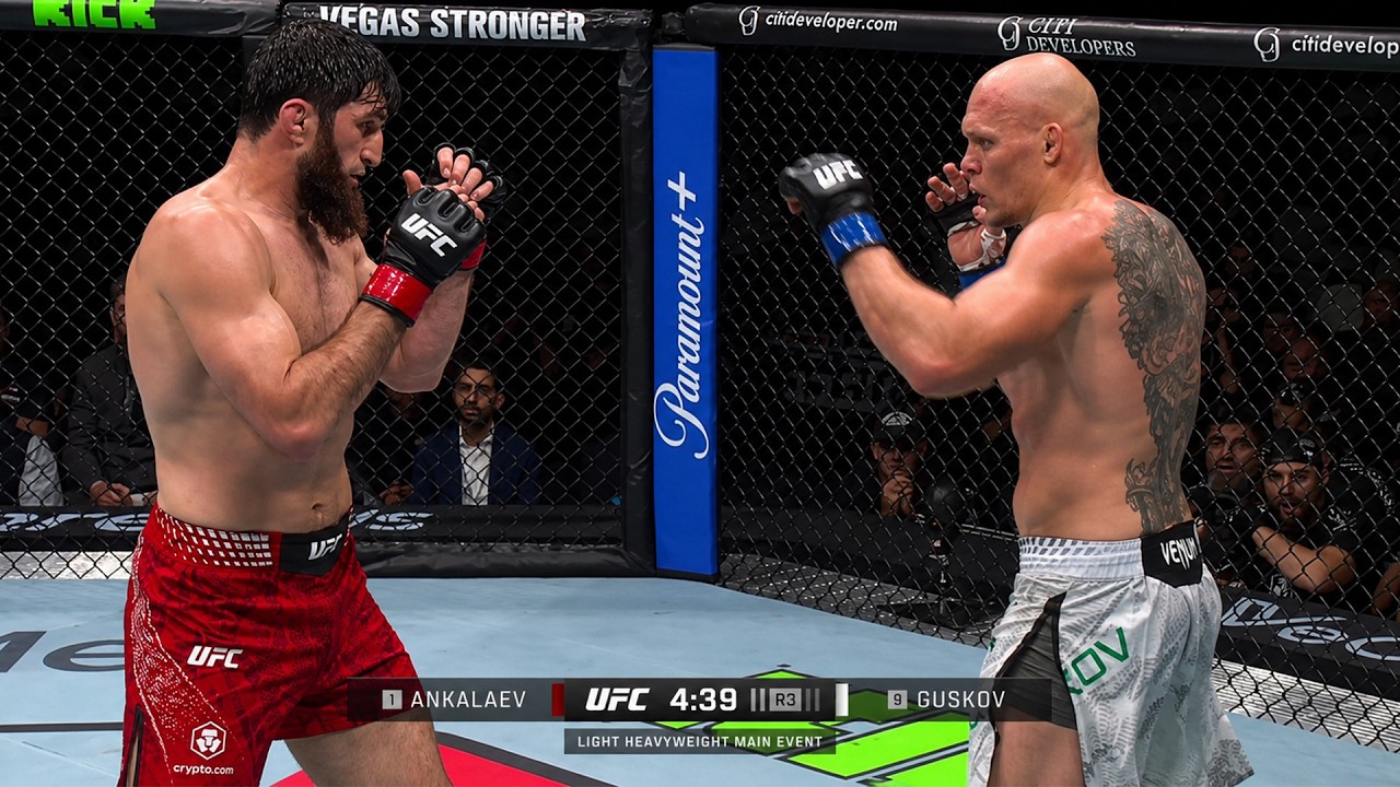 Magomed Ankalaev vs Bogdan Guskov FULL FIGHT HIGHLIGHTS | UFC Abu Dhabi background