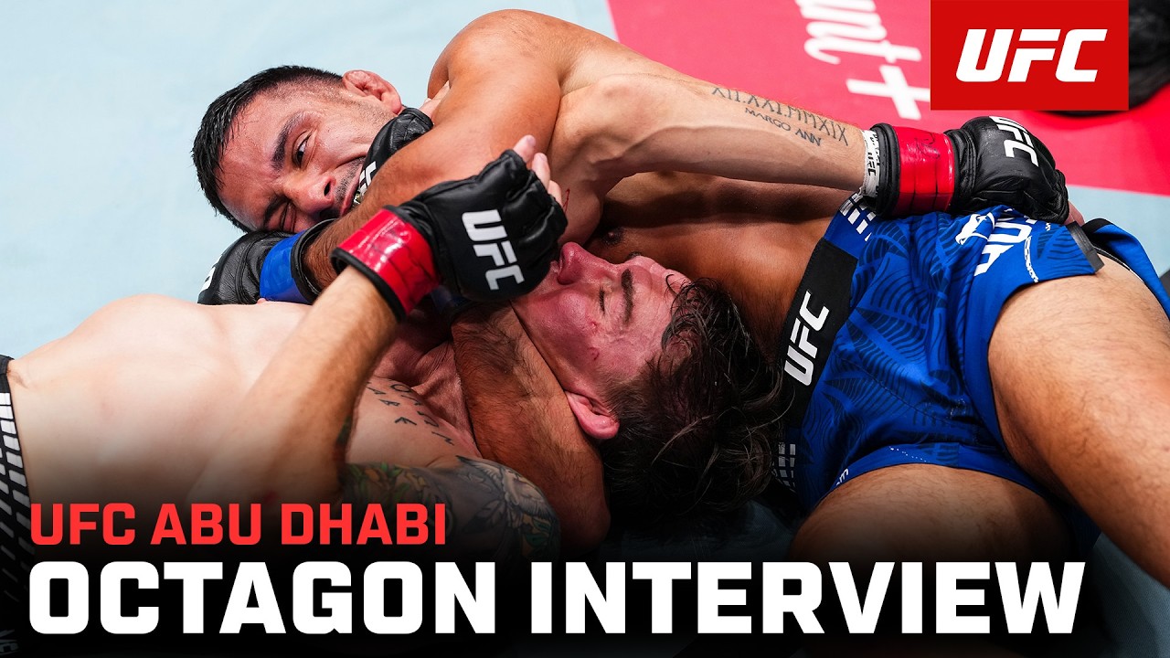 Abdul Hussein Octagon Interview | UFC Abu Dhabi background
