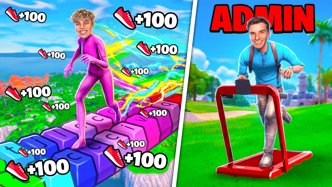 +1 SPEED KEYBOARD ESCAPE in FORTNITE! background