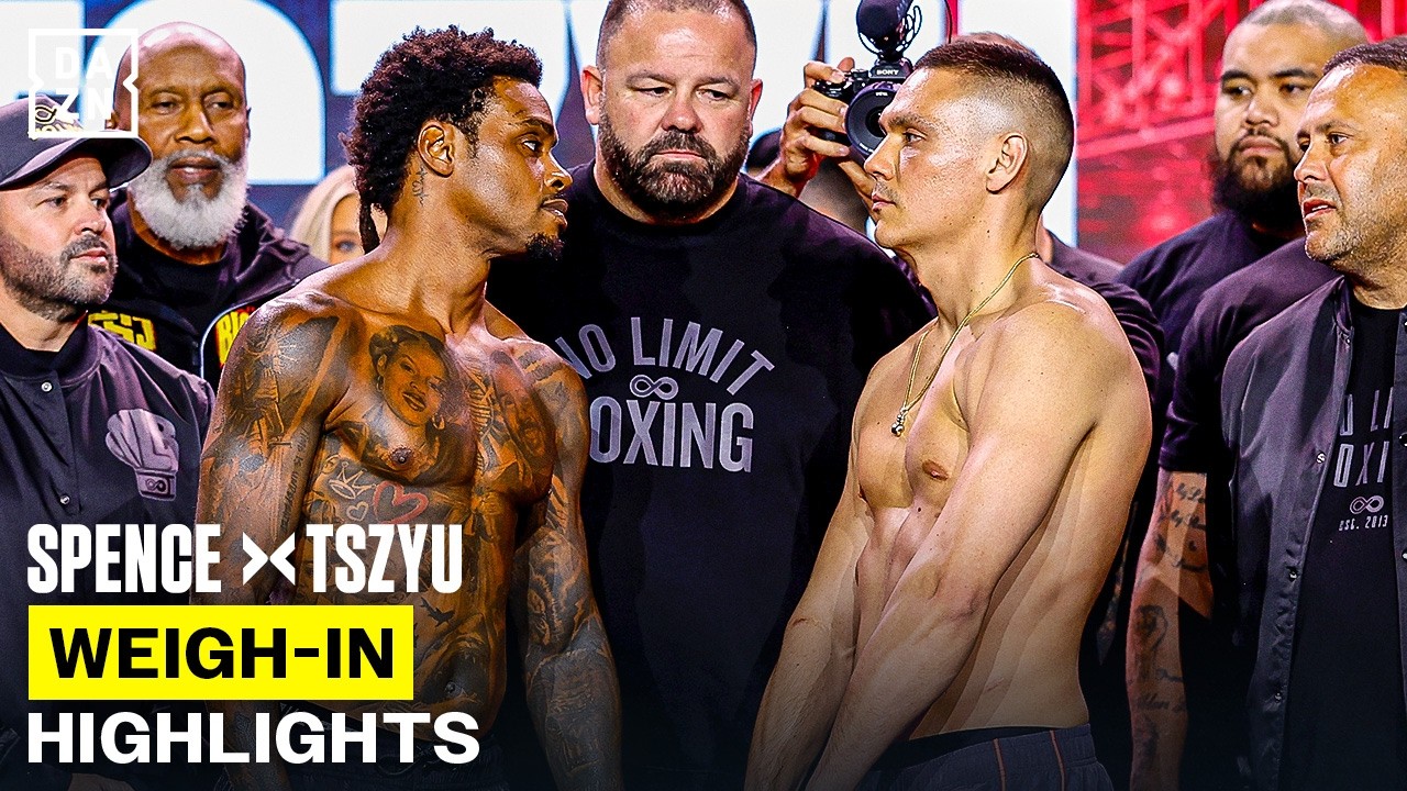 Errol Spence Jr. vs. Tim Tszyu | Official weigh-in highlights & final head-to-head background