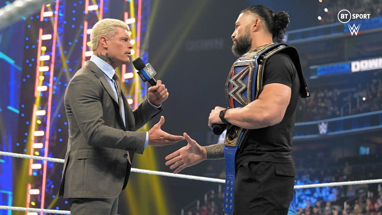 Roman Reigns and Cody Rhodes go FACE TO FACE for the first time! 🤯 WWE SmackDown, March 3 2023 backdrop