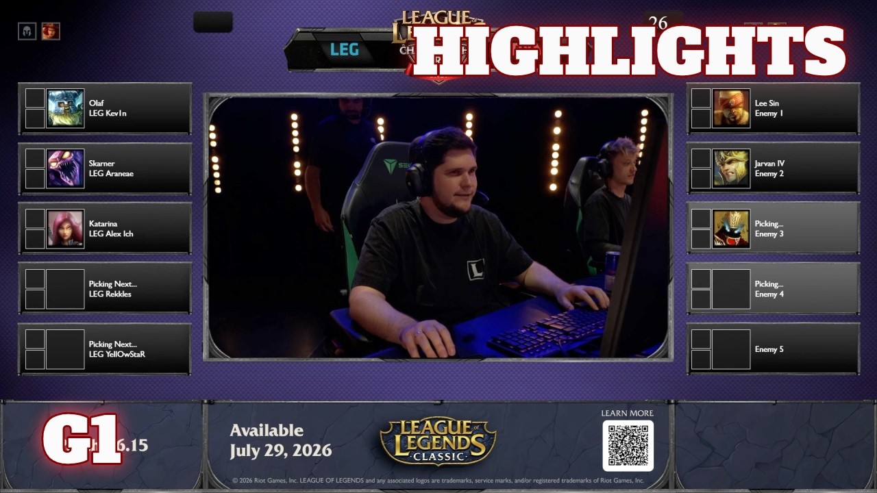 Legacy vs Dynasty - Game 1 Highlights (ft. Alex Ich, Forg1ven, Froggen) | EU LCS Classic Show Match backdrop