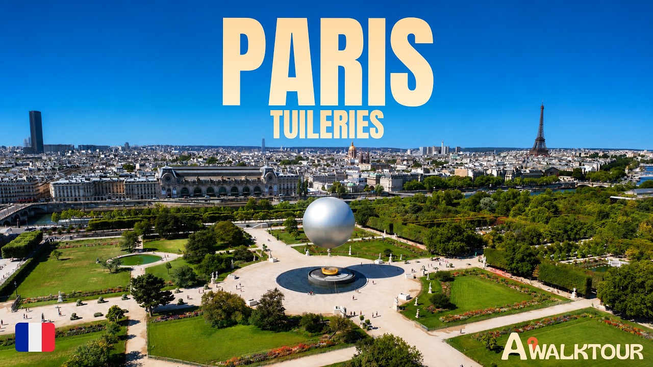 TUILERIES GARDEN, Paris đ«đ· | 400 Years of History in the Heart of the City | Walking Tour | 4K 60FPS background