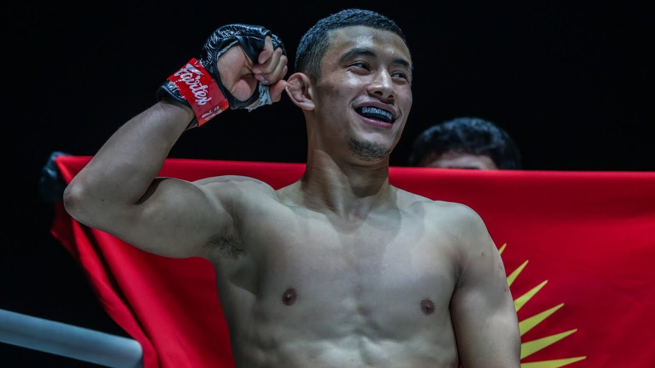 Great MMA Fighter from Krygystan Akbar Abdullaev vs Ibragim Dauev background