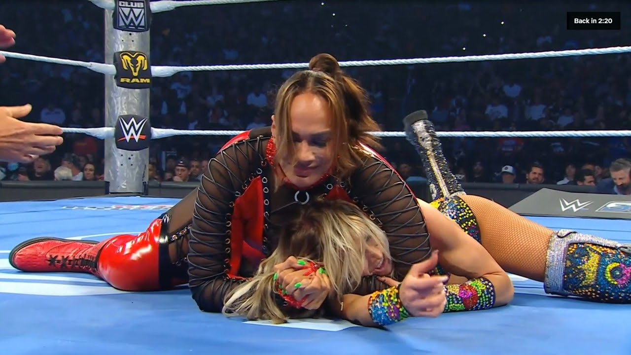 (1/2) Charlotte Flair vs Nia Jax: SmackDown July 24 2026 background