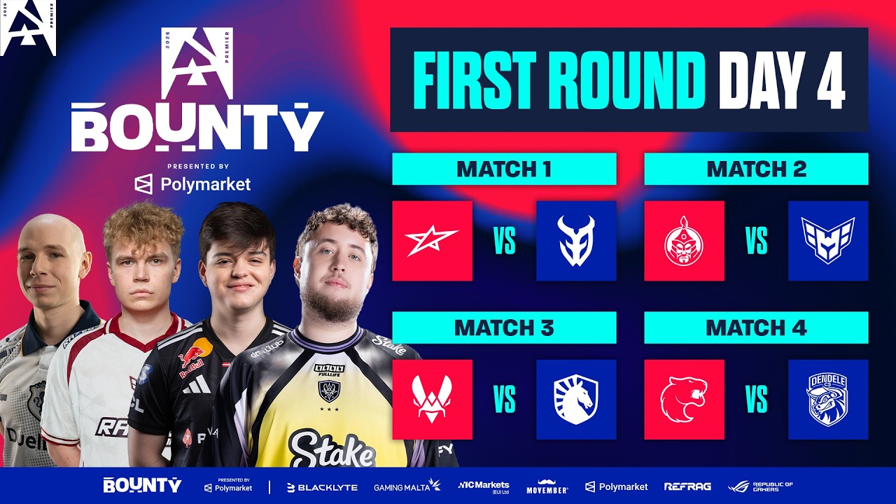 BLAST Bounty S2, Day 4 - magic vs 3DMAX, MongolZ vs HEROIC, Vitality vs Liquid, FURIA vs DENDELE background