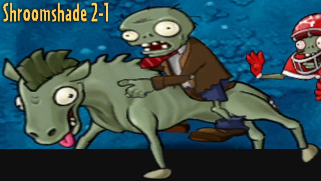 playing the new PLants vs Zombies Fusion i zombie update that gave the men very long animals background