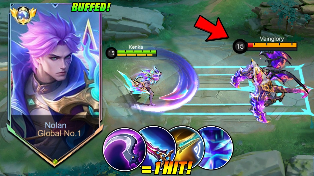 BUFFED NOLAN TRIPLE PENETRATION BUILD IS TOO BROKEEEEEN! 😱 (INSTANT ONE SHOT!) - Mobile Legends background