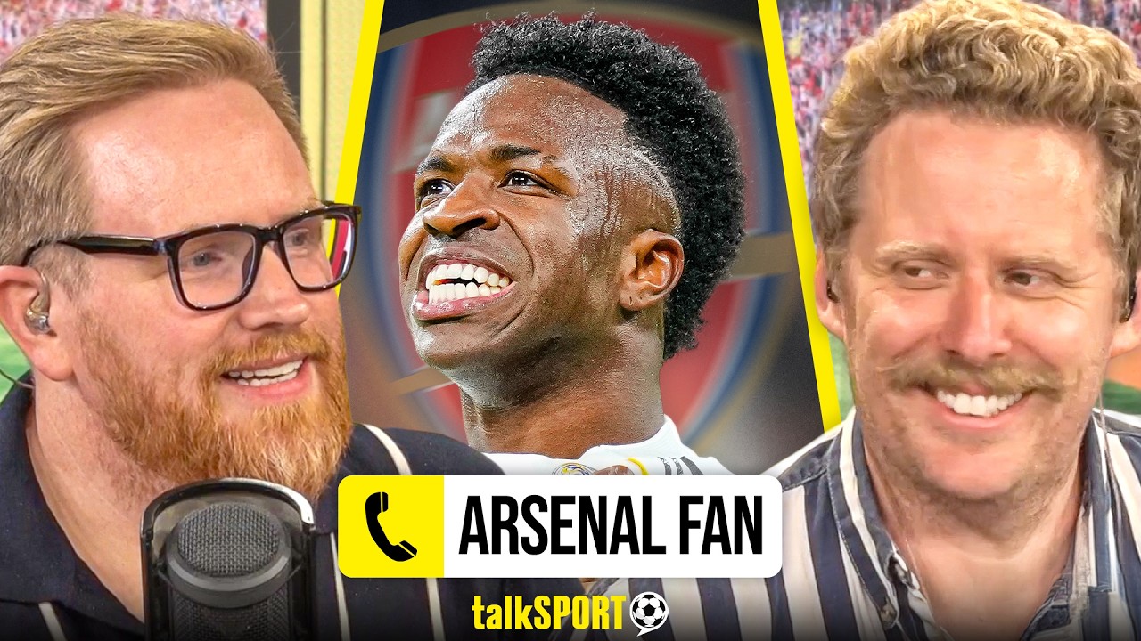 "FOOTBALLING GOD!" Arsenal Fan HEAPS PRAISE on Vini Jr amid Transfer Rumours! backdrop