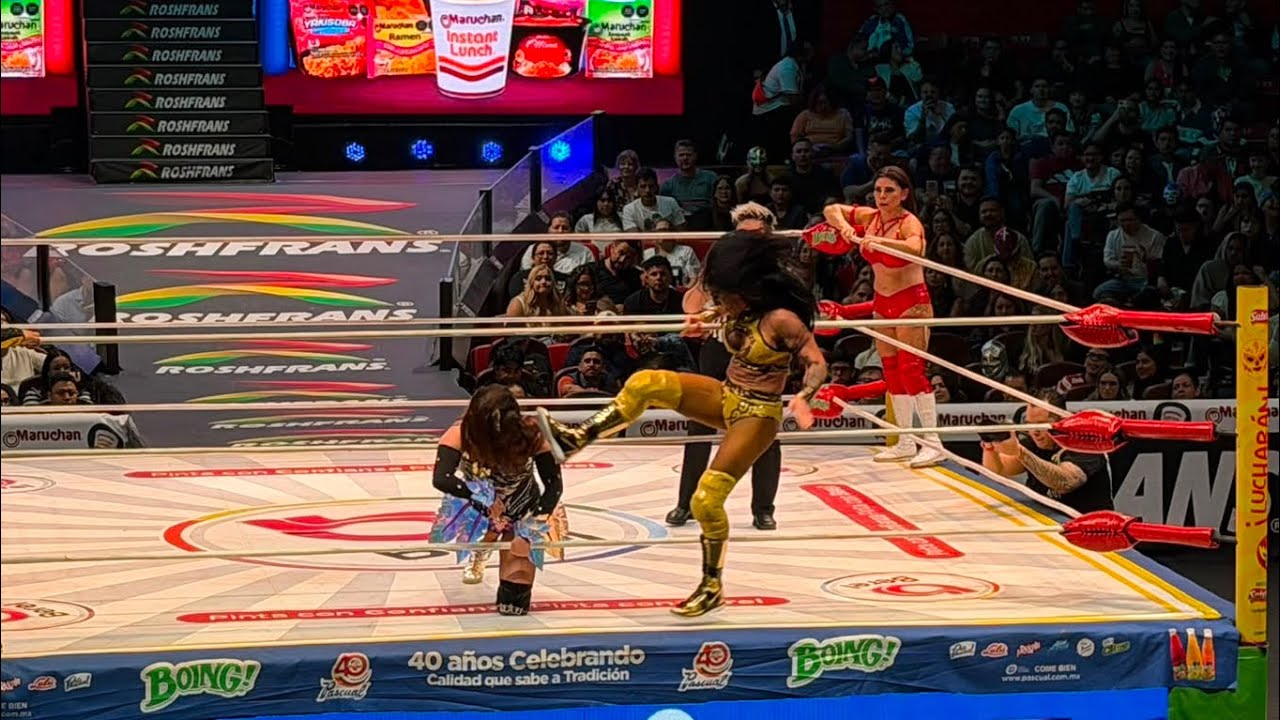 Lucha de Amazonas: Tessa Blanchard, Skady y Garra Negra 🆚 Persephone, Reyna Isis y Keyra background