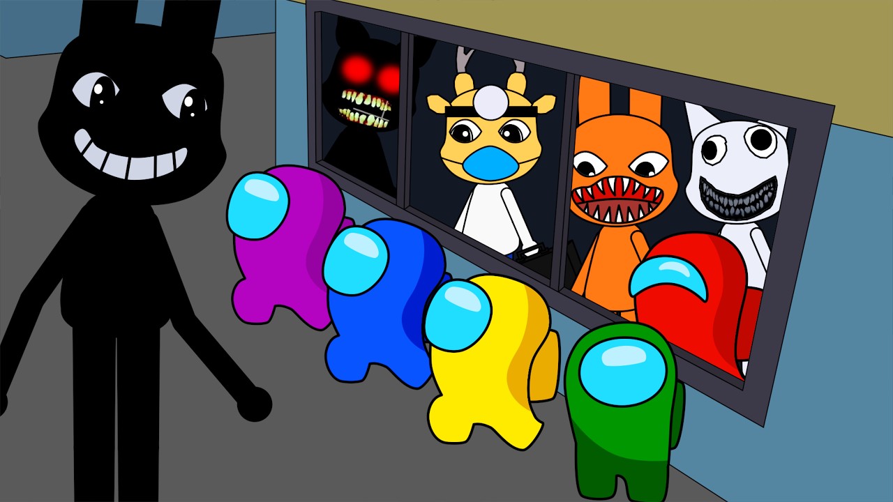 Among Us vs. Animal Hospital (Anomaly) - All Episodes | Among Us Animation background