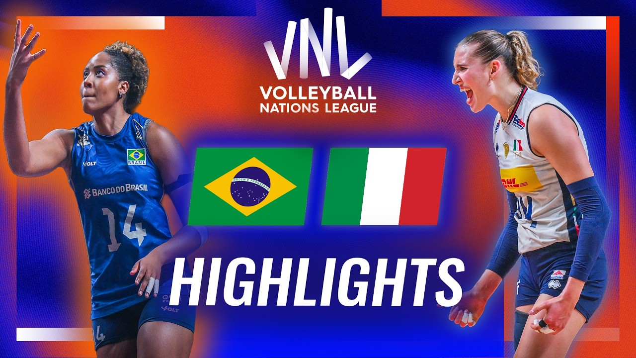 Brazil ๐ง๐ท vs. Italy ๐ฎ๐น - Semi Final Highlights | Women's VNL 2026 backdrop