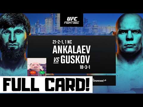 UFC Fight Night Ankalaev vs Guskov Predictions & Full Card Breakdown - UFC Abu Dhabi Betting