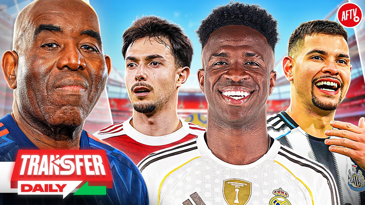 Vini Jr To Arsenal Is REAL?! Howe Admits Bruno Could LEAVE, Zubimendi Exit SHOCK | Transfer Daily backdrop