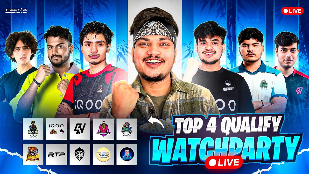 LIVE🔴 FREE FIRE TOURNAMENT TSG VS TG VS S8UL TOP 4 TO GRAND FINALS -TSG RITIK backdrop