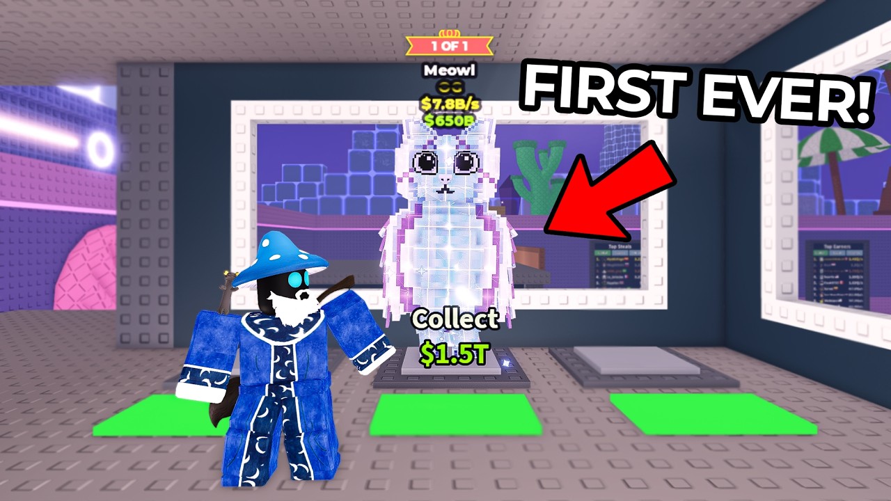 I Got Worlds First CRYSTAL MEOWL in Steal a Brainrot!