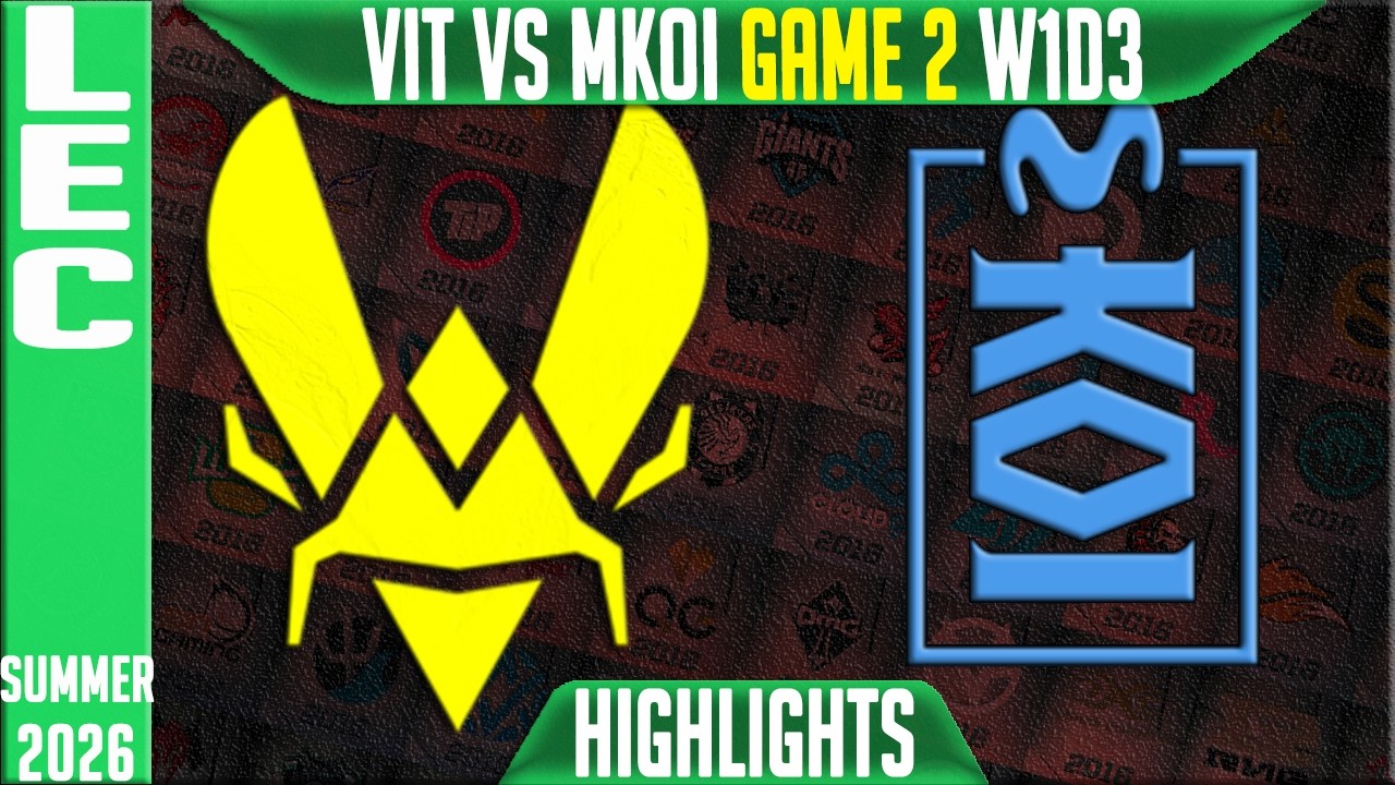 VIT vs MKOI Highlights Game 2 | LEC Summer 2026 W1D3 | Team Vitality vs Movistar KOI G2