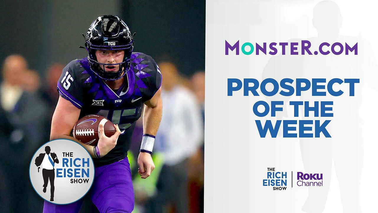 TCU's Max Duggan on Combine Prep & What an NFL Team Will Get When Drafting Him | The Rich Eisen Show background