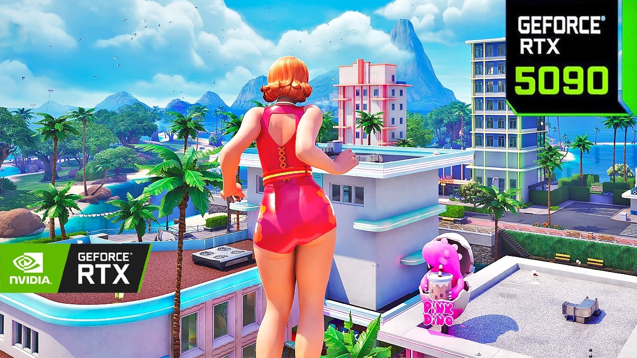 Fortnite 4K Max Graphics Zero Build Gameplay | Bikini Bottom Ice Spice Skin