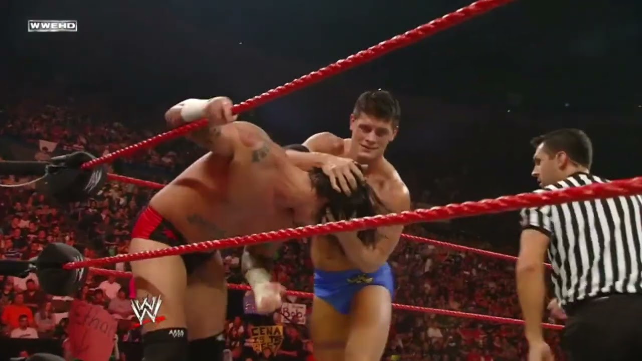 WWE RAW CM PUNK VS CODY RHODES 09/22/08 backdrop
