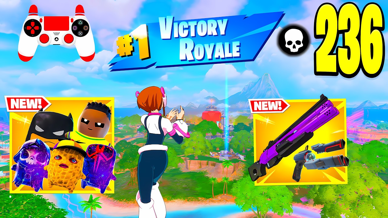 236 Elimination "Zero Build" Gameplay Wins (Fortnite Chapter 7 Season 3 New Season!)