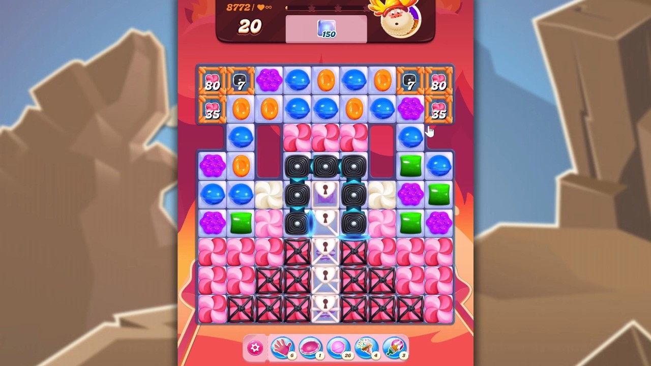 Candy Crush Saga LEVEL 8772 NO BOOSTERS (new version)🐟☑️